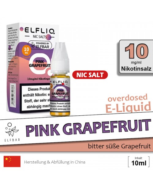 Elfbar Elfliq Pink Grapefruit Liquids
